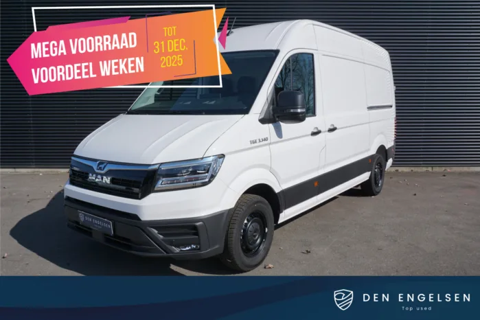 MAN TGE 3.140 | AUT | 2x Schuifdeur | ACC | App-Connect | Camera | Navi | Trekhaak | Stoelverwarming