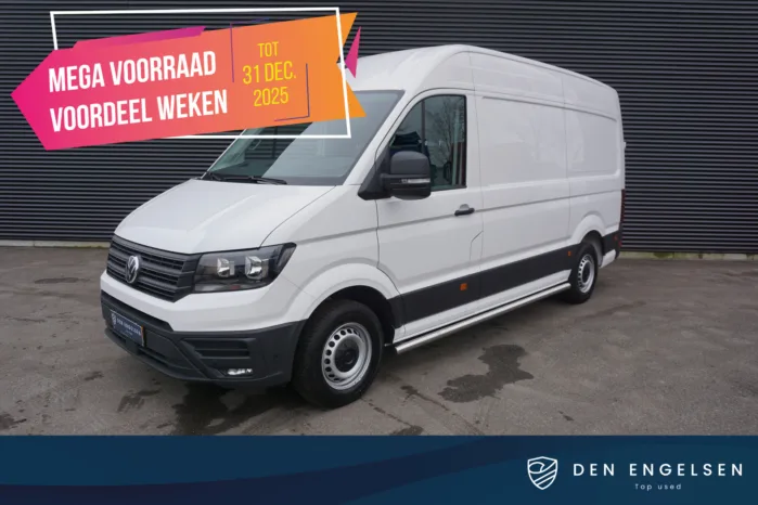 Volkswagen Crafter 140 PK Automaat Facelift L3H3/L2H2 Apple carplay Camera Cruise Trekhaak Digitaal Dashboard Voorruitverwarming