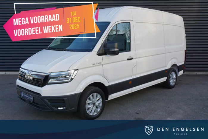 MAN TGE 3.140 MY25 | L3H3 | AUT | ACC | App-Connect | Camera | Navi | Stuur- en Stoelverwarming | Trekhaak