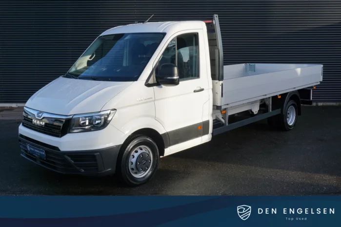 MAN TGE 5.160 Dubbellucht 160pk RWD Open laadbak Apple Carplay 3500kg Trekhaak Cruise control Airco