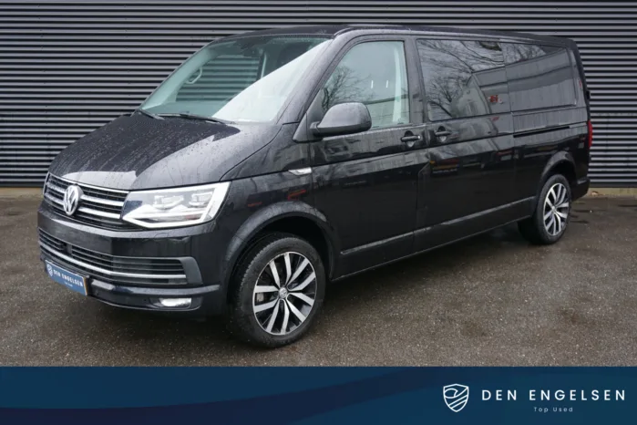 Volkswagen Transporter 204pk Automaat Dubbele cabine L2 Highline Apple Carplay Leder LED Trekhaak Navi 2xSchuifdeur 18" Velgen Euro6