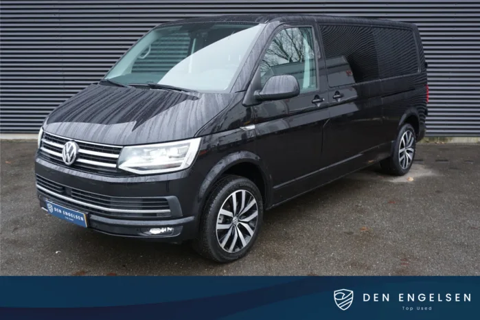 Volkswagen Transporter 204pk Automaat Dubbele cabine L2 Highline Apple Carplay Leder LED Trekhaak Navi 2xSchuifdeur 18" Velgen Euro6